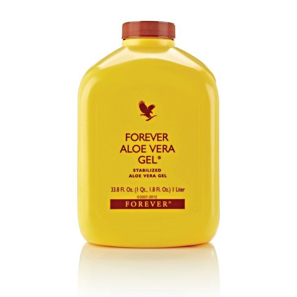ingredients inside a bottle of forever aloe vera gel