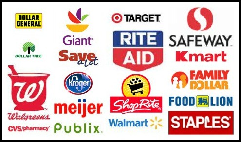 collage of store logos store collage logos